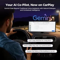 11 Inch Wireless CarPlay Android Auto Screen GPS DVR Backup Camera Display gallery image 2