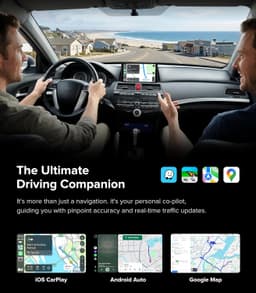 Android 13 Car Stereo Wireless CarPlay Android Auto Honda Accord 2008-2013 QLED gallery image 5
