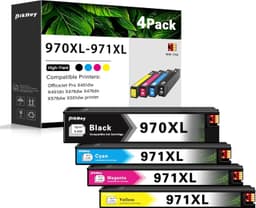970XL 971XL Ink Cartridges 4-Pack High Yield for OfficeJet Pro X451 X476 gallery image 1