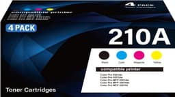 210A Toner Cartridge with Chip 4-Pack High Yield Replacement for HP 210A W2100A gallery image 8
