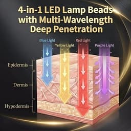 Light Therapy Wireless LED Light Therapy Mask 84 4 Core LED Beads 4 Wavelengths gallery image 5