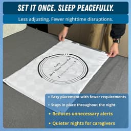 Wireless Bed Alarm Pad 20×30 w Pager Vibration Sound Fall Prevention Elderly gallery image 8