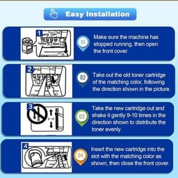 GPR66 Toner Cartridges 4 Pack High Yield Replacement for Canon GPR66 GPR-66 5753 gallery image 4