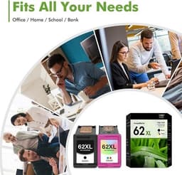 62 62XL Ink Cartridges Black and Color Ink Cartridges 62 62XL Ink Cartridges Bla gallery image 6