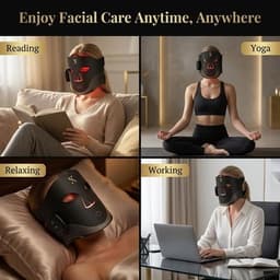 Light Therapy Wireless LED Light Therapy Mask 84 4 Core LED Beads 4 Wavelengths gallery image 3