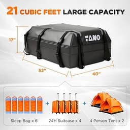TAX-RB21-A Cargo Boxes, Bags & Baskets Black Car Roof Bag 21 Cubic Feet Rooftop gallery image 7