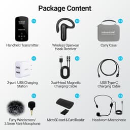 IndoorLink Wireless Tour Guide System 1T2R 600ft Range Open-Ear Headsets gallery image 4