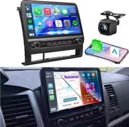 10.1in Tacoma Car Stereo Wireless CarPlay Android Auto GPS BT WiFi FM w Knob gallery image 1