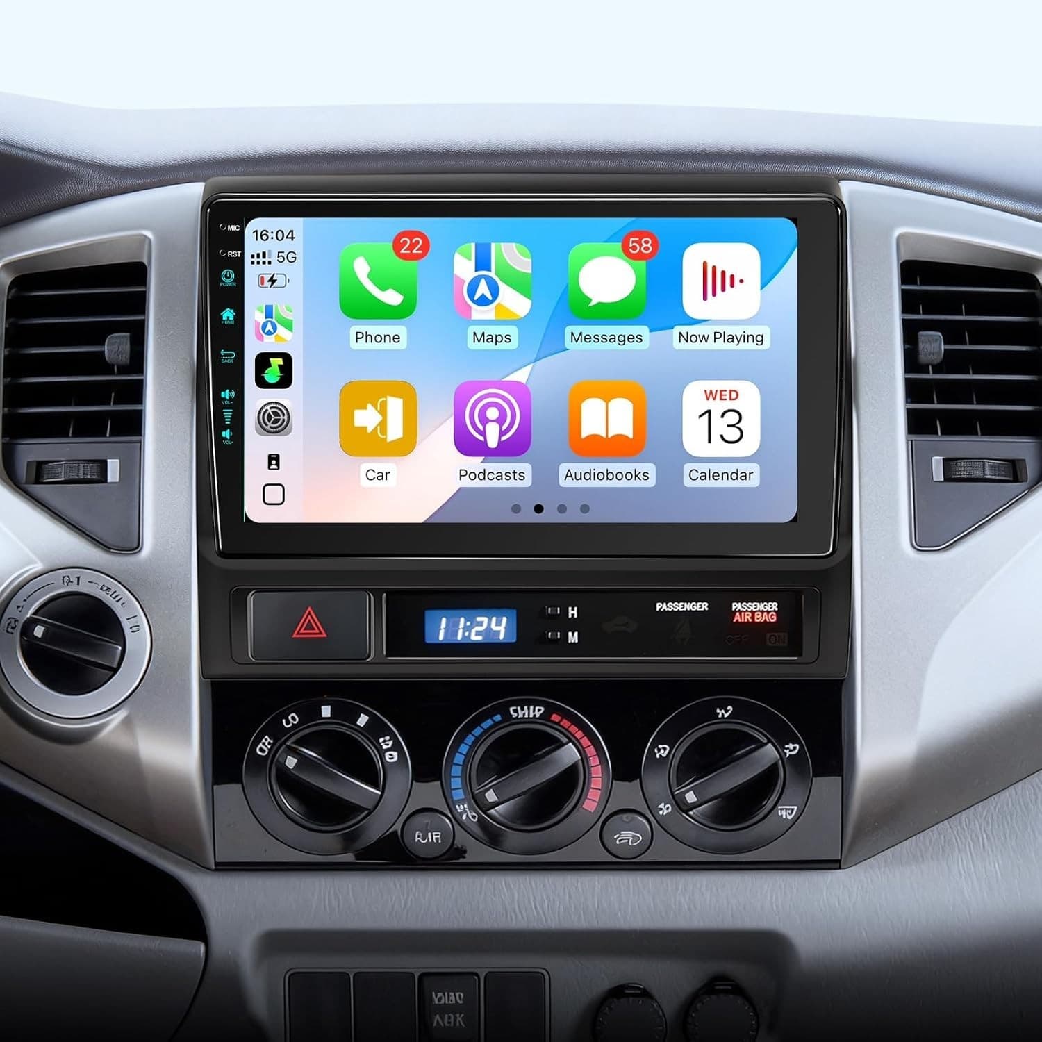 9in Android Car Stereo for Toyota Tacoma 2005-2015 Wireless CarPlay 5G WiFi6