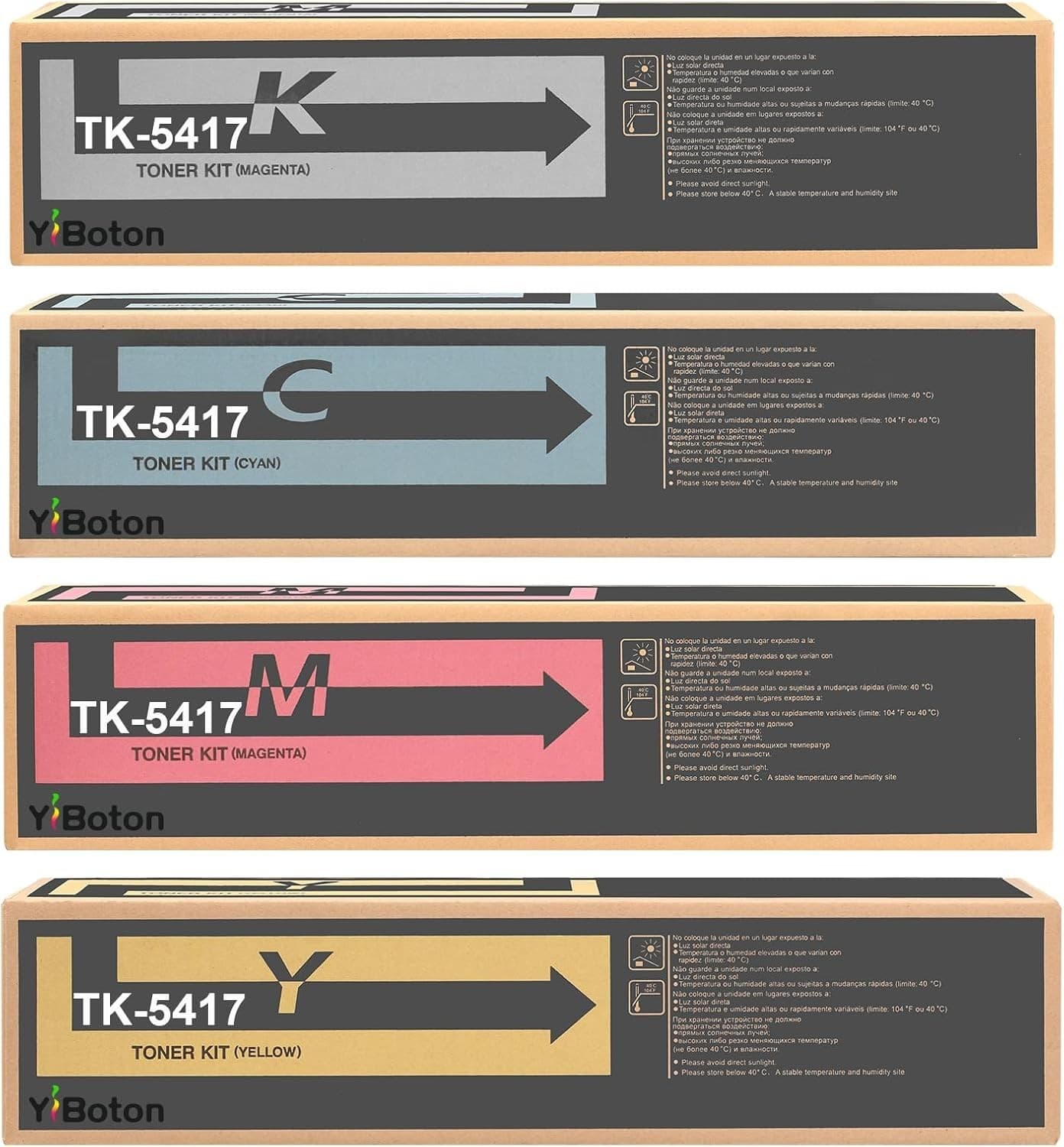 High Yield Color Toner Set TK-5417 for TASKalfa MA4500ci PA4500ci Printers
