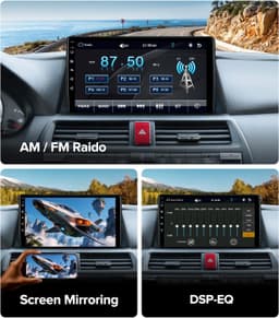 Android 13 Car Stereo Wireless CarPlay Android Auto Honda Accord 2008-2013 QLED gallery image 3
