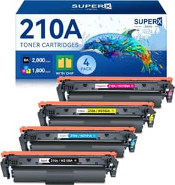 210A Color Toner Cartridges 4 Pack With Chip Compatible LaserJet Pro 4201 4301 gallery image 1