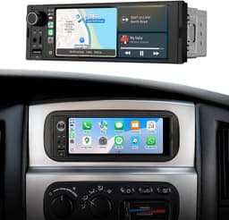 6.36″ Single Din Car Stereo Touchscreen Wireless CarPlay Android Auto GPS gallery image 2