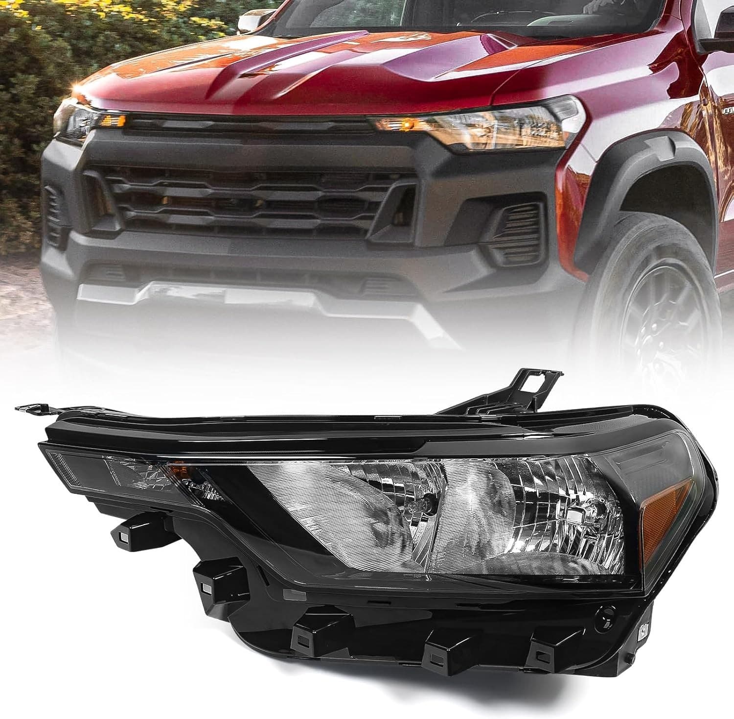 OE Halogen Headlight Driver Left for Chevy Colorado 2023-2025 Plug & Play
