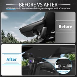 4K Dash Cam for Genesis GV60 2023-2025 OEM Style Hidden WiFi G-Sensor gallery image 3
