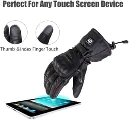 SAVIOR HEAT Heated Motorcycle Gloves Large Waterproof Rechargeable Winter Gloves gallery image 4