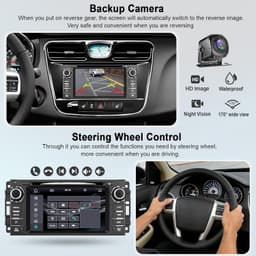 Android 13 Car Stereo Wireless CarPlay Android Auto Chrysler 200 200C GPS 7 Inch gallery image 4
