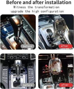 Crystal Gear Shift Knob Cover for Porsche Panamera Macan Cayenne 911 gallery image 2
