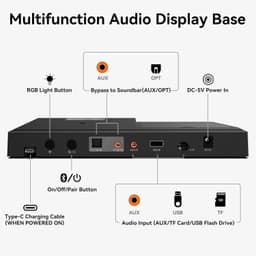 Bluetooth Audio Demo Base Headphone Stand RGB Display Retail Showcase gallery image 4