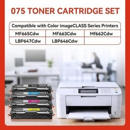 075 075H Toner Cartridge 4 Pack Replacement for Canon CRG-075 075HCompatible wit gallery image 3
