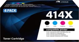 414X Toner Cartridges 4 Pack High Yield with Chip Replacement for HP 414X 414A gallery image 1