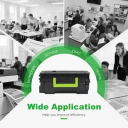 58D1H00 Black High Yield Toner Cartridge Compatible for Lexmark MS MX Series gallery image 6