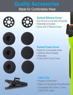 G Shape Earpiece with Mic for Motorola XPR3300e XPR3500e PTT Durable gallery image 3