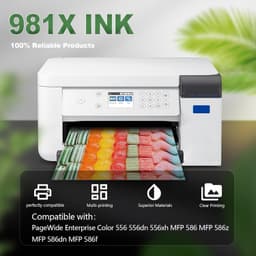 981X High Capacity Ink Cartridges 4 Pack for PageWide Enterprise 556 586 gallery image 4