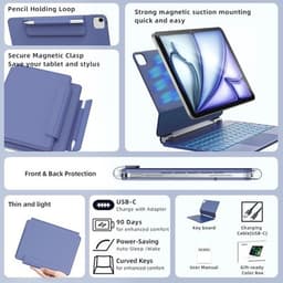 for iPad Air 11“(M4/M3/M2);for iPad Pro 11in(1/2/3/4th);for Air 4/5th 10.9in Cas gallery image 3