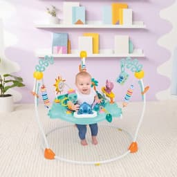 Disney Stitch Baby Activity Jumper with Toys Lights Music 360° Seat 6-12 Mo gallery image 7