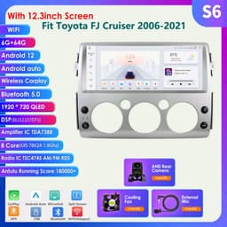 QLED Touchscreen Car Stereo for Dodge Ram 2009-2012 Wireless CarPlay Android gallery image 7