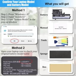 L22B3PG0 L22D3P71 Laptop Battery 47Wh for Lenovo 100e 300e 500e Gen 4 gallery image 4
