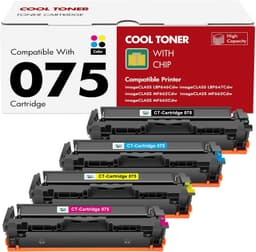 075H Toner Cartridge Set High Yield 4 Pack for Color ImageCLASS LBP646Cdw gallery image 1