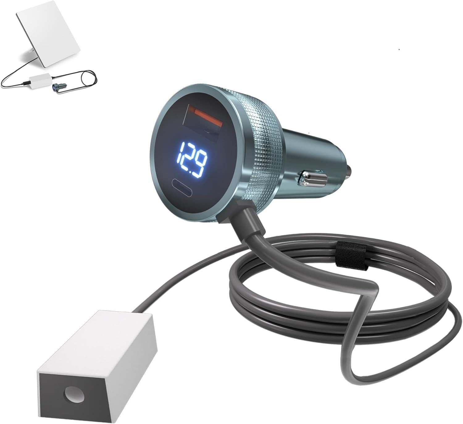 LED Car Charger Step-Up Converter for Starlink Mini DC Adapter USB-A USB-C