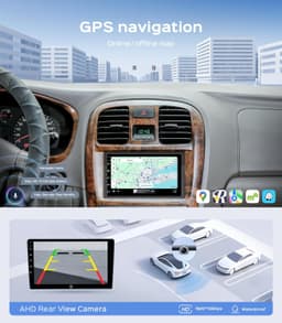 7in Double Din Car Stereo Wireless CarPlay Android Auto GPS Camera gallery image 5