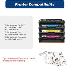 414A Toner Cartridge,Latest Chip Compatible for HP 414A 414X W2020A for Color La gallery image 2