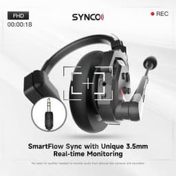 Microphones & Wireless Systems Black XPRO X1 1 Person Wireless Intercom Headset gallery image 3