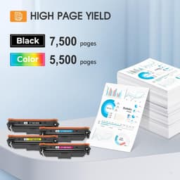 210X Toner Cartridges 4 Pack High Yield for Color Laser Pro 4301fdw gallery image 6