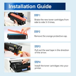 210X Toner Cartridges 4 Pack 4301fdw Compatible Replacement for HP 210X 210A 210 gallery image 3