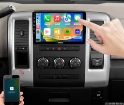 QLED Touchscreen Car Stereo for Dodge Ram 2009-2012 Wireless CarPlay Android gallery image 1