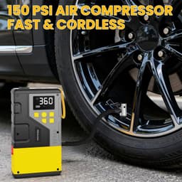 3000A Jump Starter with 150PSI Air Compressor Power Bank LED Display gallery image 7