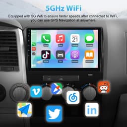 Android 13 Car Stereo Wireless CarPlay Android Auto Toyota Tundra 2007-2013 Toyo gallery image 5