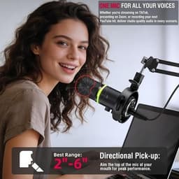 Microphones & Wireless Systems Yanmai Gaming Microphone Dynamic RGB PC Microphon gallery image 4
