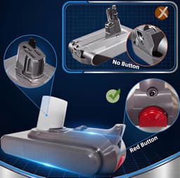 V11-15 Vacuum Cleaner Parts 25.2V Li ion Replacement Battery High Capacity Longe gallery image 6