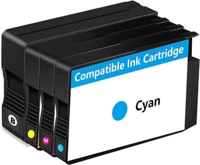 Ink Cartridge Multi-Pack 4 Ink Cartridges Black Cyan Magenta Yellow Compatible