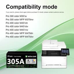 305A Toner Cartridge 4 Pack Replacement for HP 305A CE410A CE411A CE412A CE413A gallery image 7