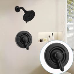 T17038-RB Food & Treats Matte Black Shower Trim Kit Compatible Delta Faucet Laha gallery image 3