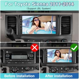 Android 13 Car Stereo Toyota Sienna 2011-2014 Wireless CarPlay GPS 9in gallery image 8