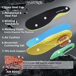 Men’s Orthopedic Wide Running Shoes Arch Support Plantar Fasciitis Pain Relief gallery image 7