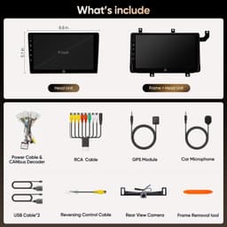 Car Stereo for Toyota Tacoma 2016-2022 Android 13 Wireless CarPlay GPS Camera gallery image 3
